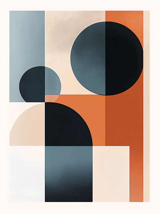 Geometric poster design wall art