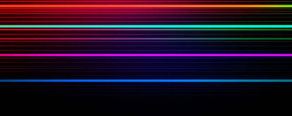 Neon glowing lines on dark background for banner