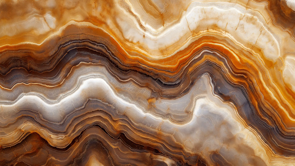 Close-up of agate surface with intricate patterns