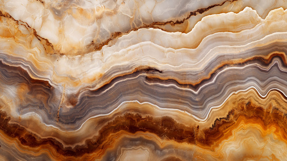 Natural rock-like agate texture in rich colors