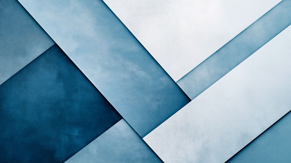 Abstract geometric background in blue and white