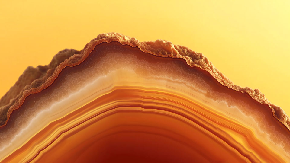 Close-up of agate surface with earthy tones