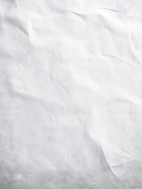 White crumpled paper texture, high resolution