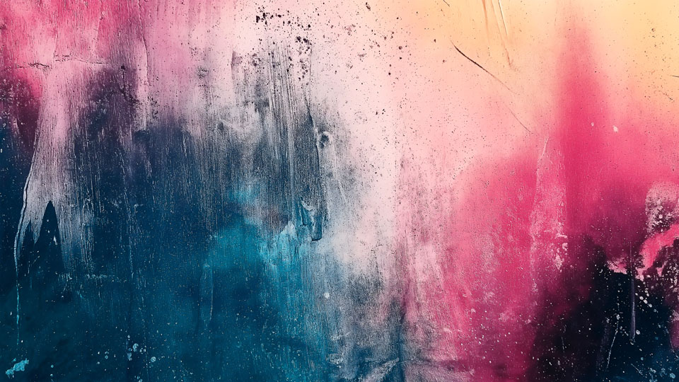 Grunge abstract background with colorful pastel strokes