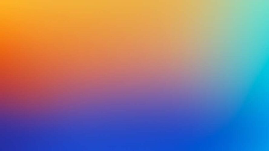 Blurred gradient background with orange and dark blue