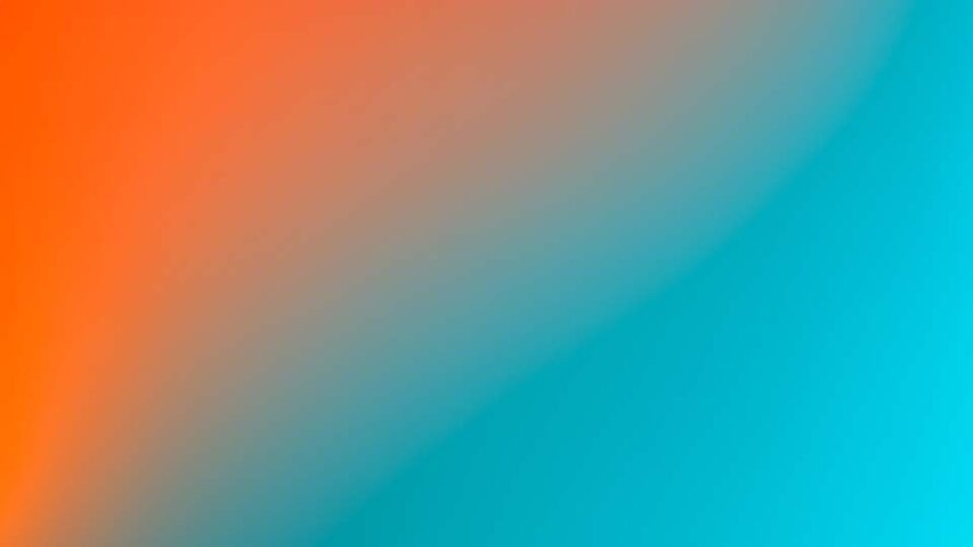 Blurred gradient background with orange and blue