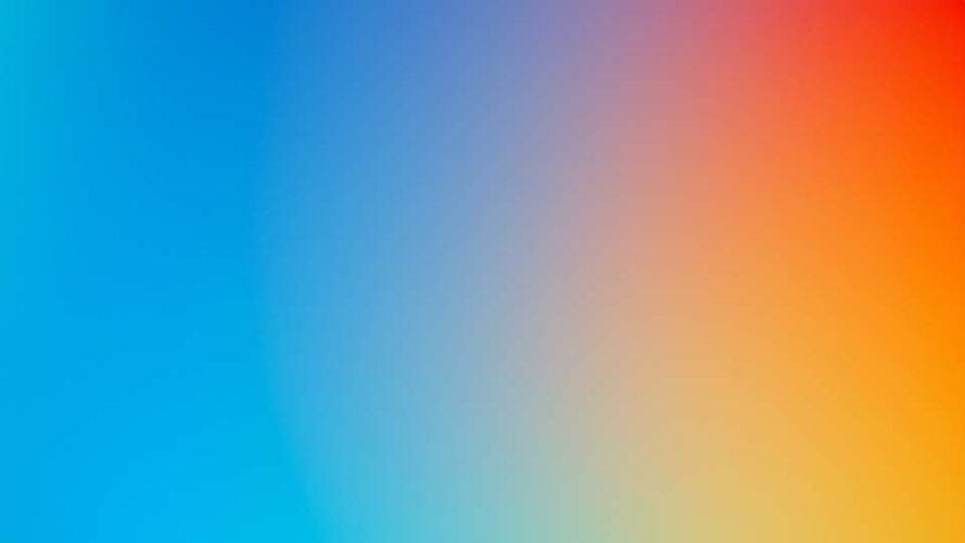Blurred gradient background with orange and blue