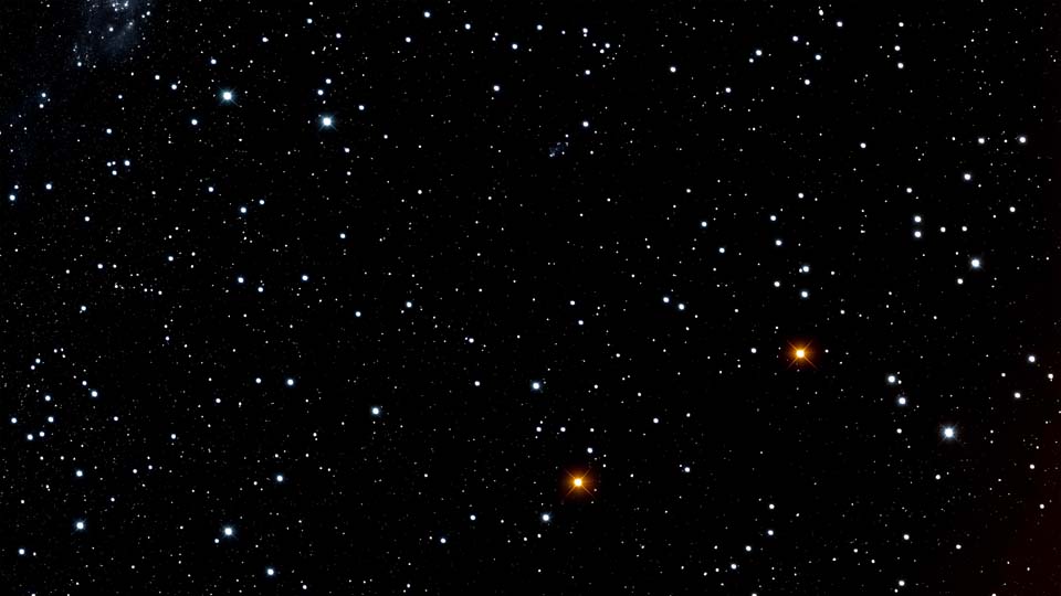 A wide shot of the night sky