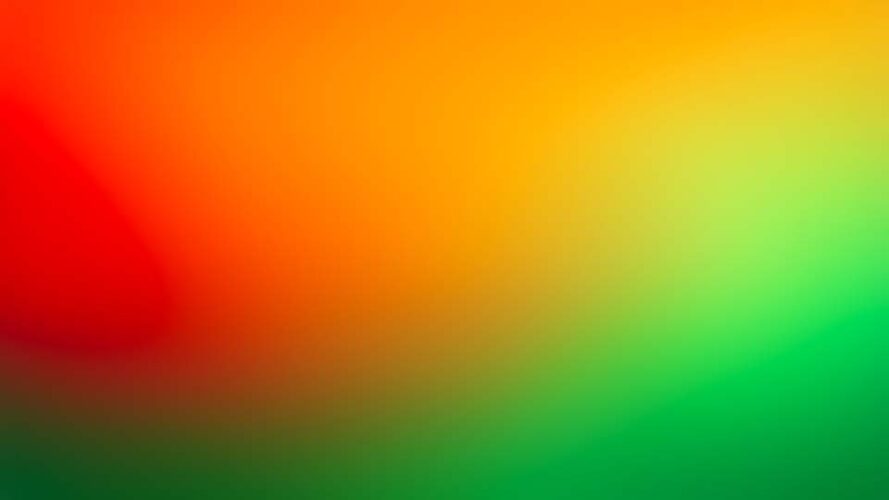 Blurred gradient background with red, green and yellow colors