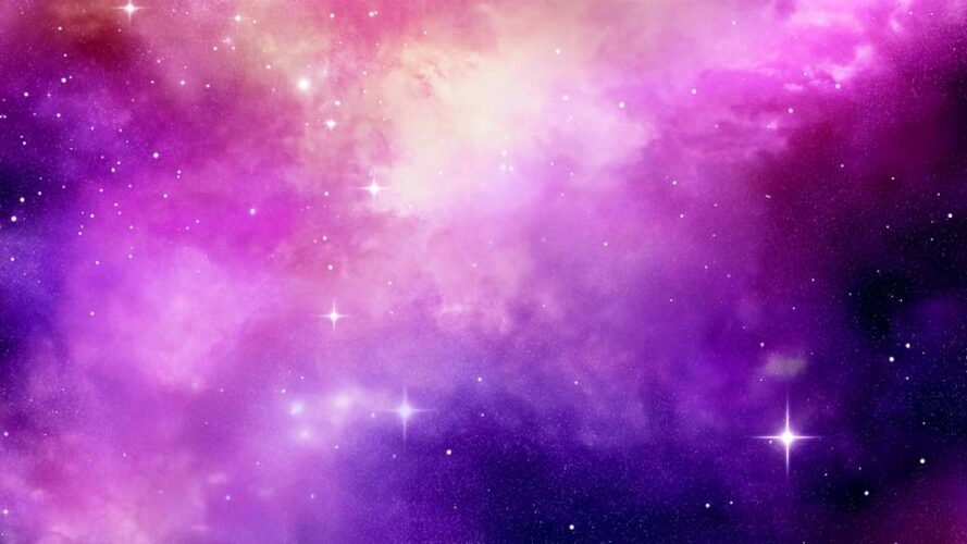 Galaxy background with a purple and pink nebula