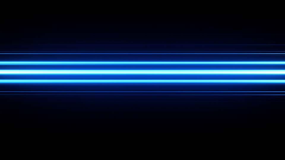 Background with blue horizontal lines and glowing light effects
