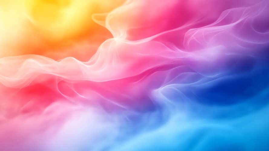 Abstract colorful smoke and fog