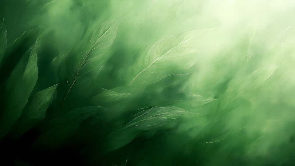 Soft green leaves