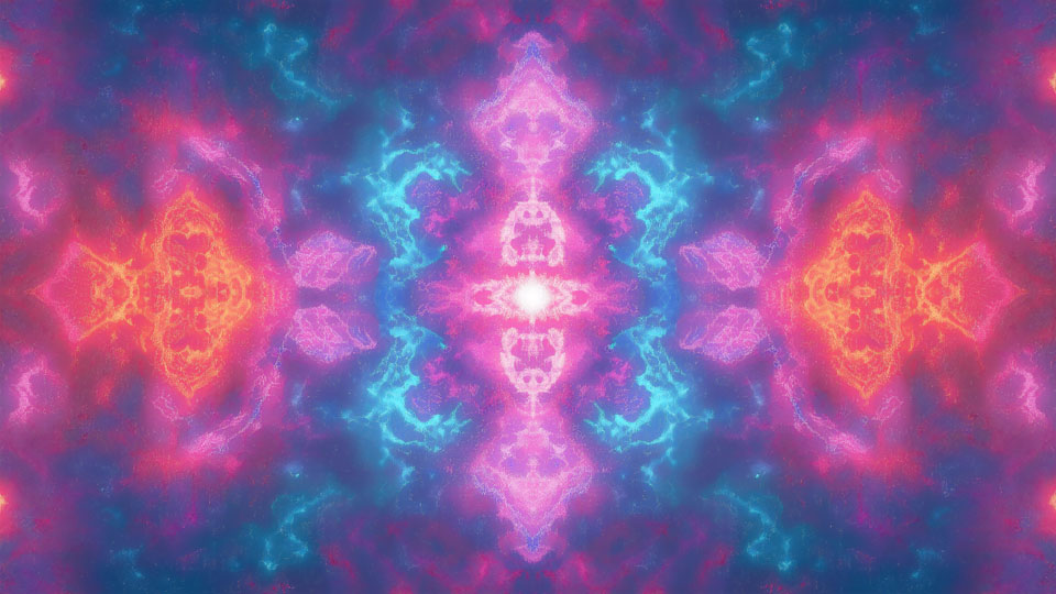 Kaleidoscope of pink and purple
