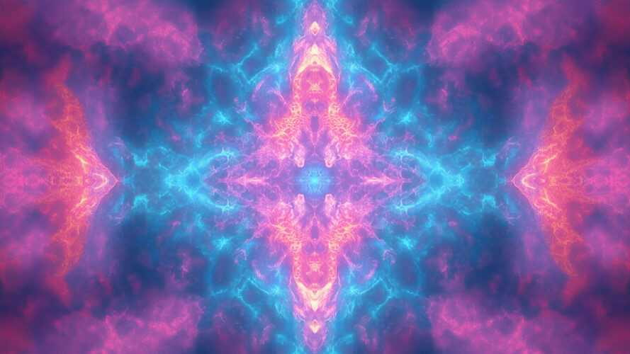 Kaleidoscope of pink and purple