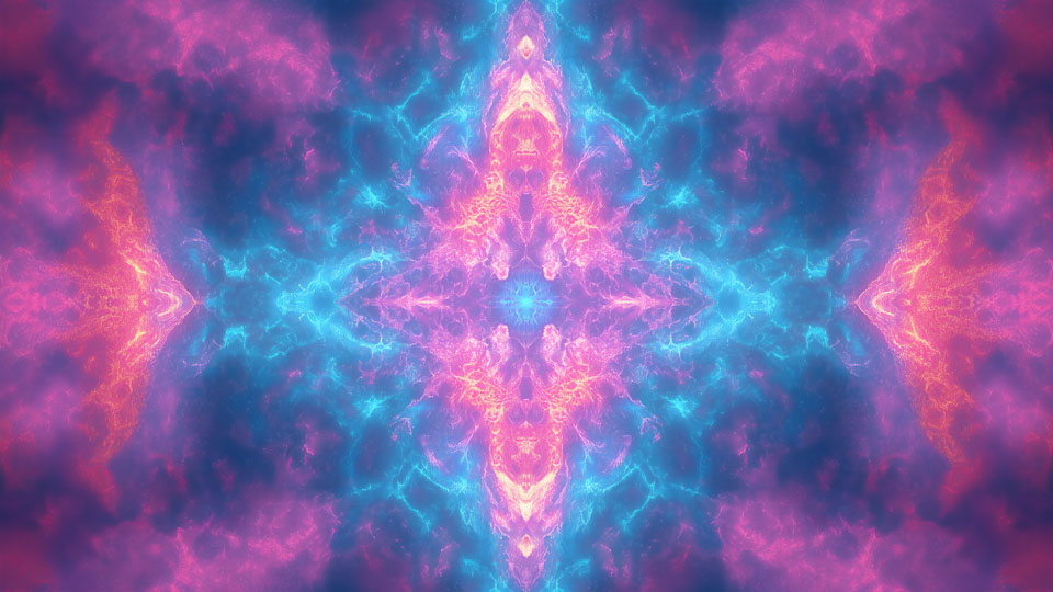 Kaleidoscope of pink and purple