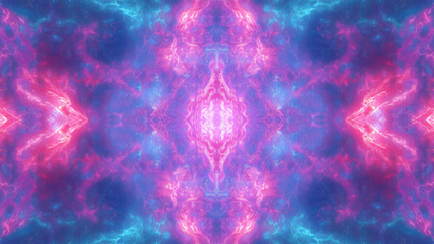 Kaleidoscope of pink and purple
