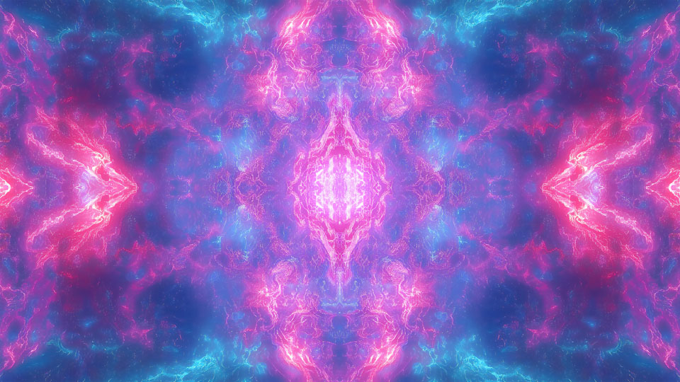 Kaleidoscope of pink and purple