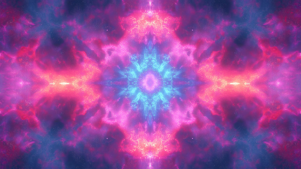 Kaleidoscope of pink and purple