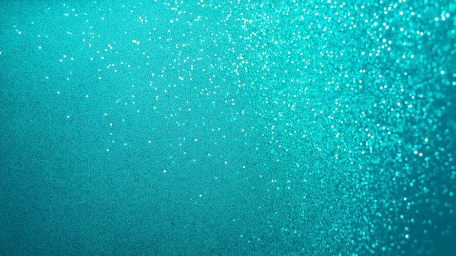 Teal glitter texture background