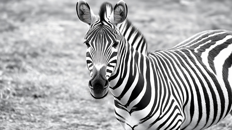 Zebra in the savanna