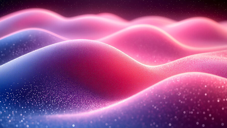 Pink and purple gradient waves