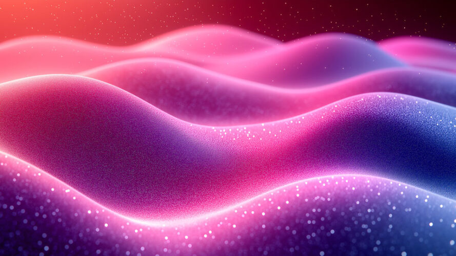 Pink and purple gradient waves