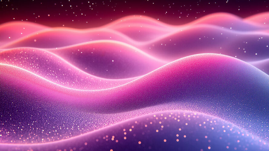 Pink and purple gradient waves