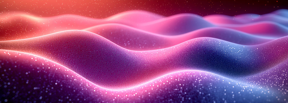 Pink and purple gradient waves