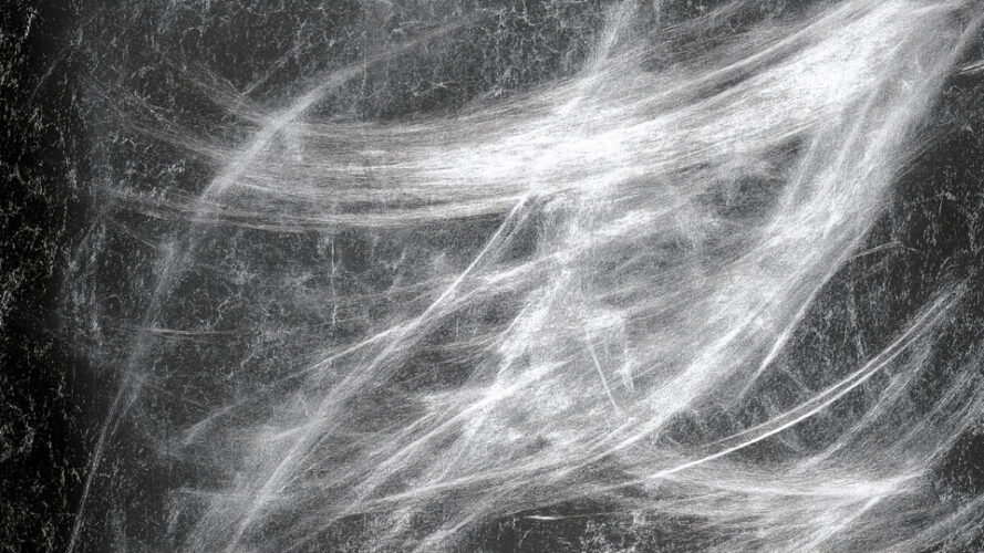 White chalk on a black background