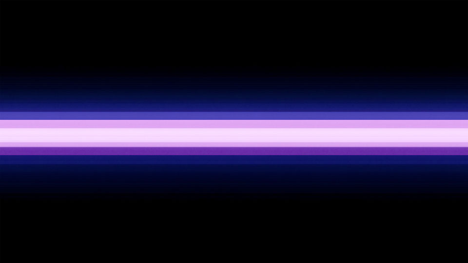 Horizontal line of purple and blue