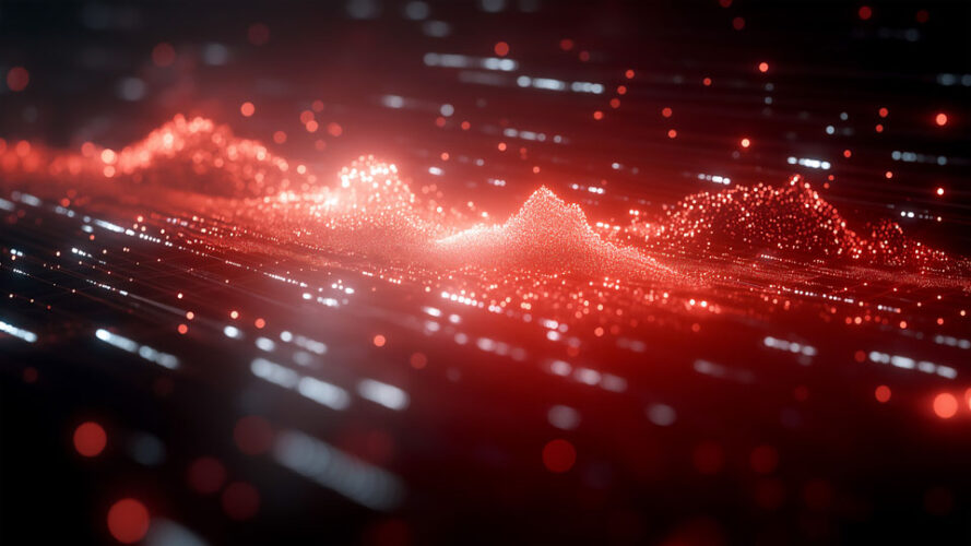 Red data technology background