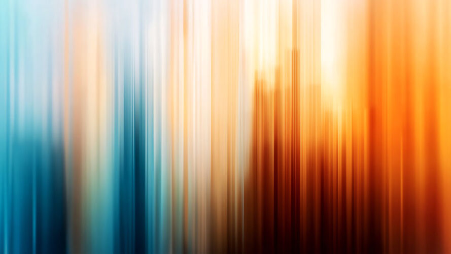 Blurred vertical lines in warm and cool hues