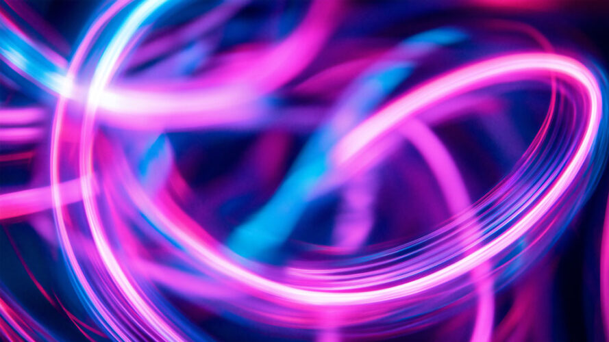 Abstract background with light trails