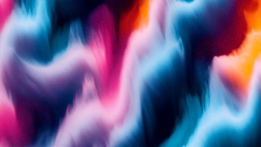 Abstract blurry background with neon colors