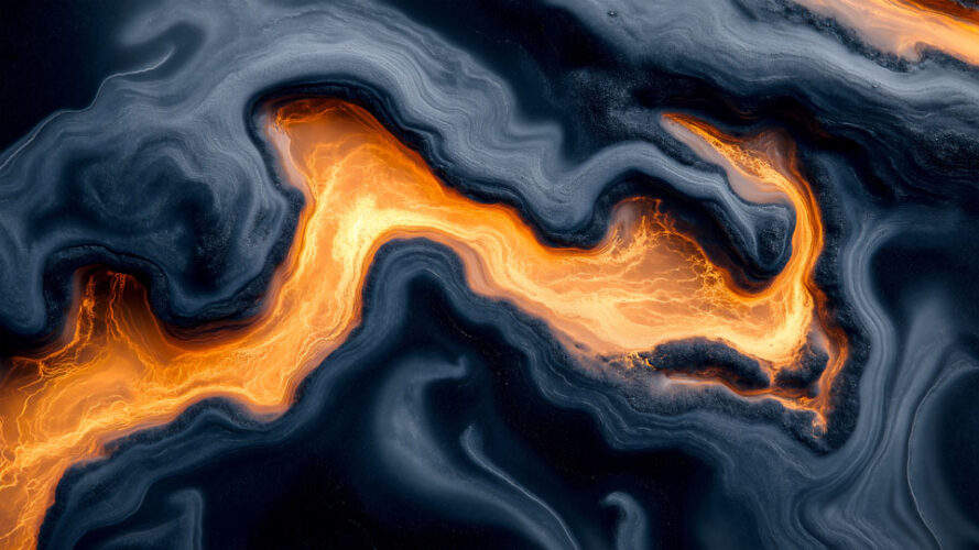 Dynamic marble and fire design