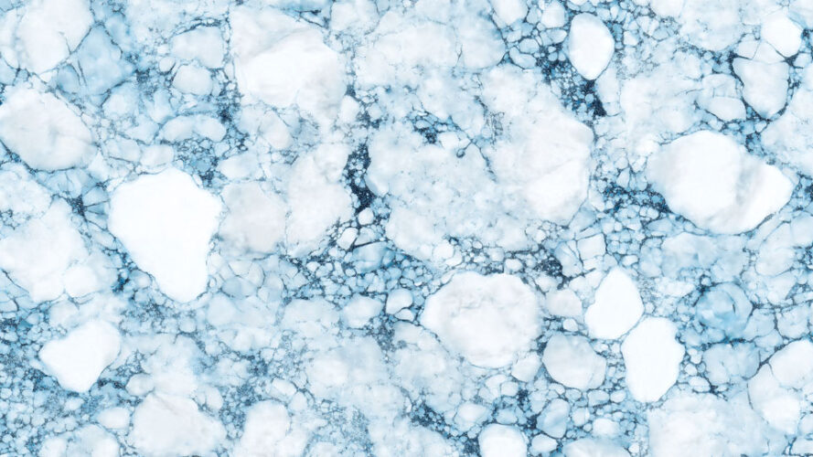 Top view of arctic ice core design