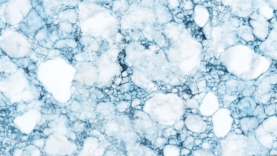 Top view of arctic ice core design