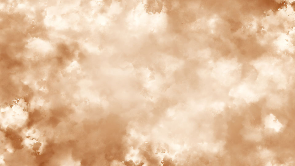 Vintage watercolor brown clouds with solid background