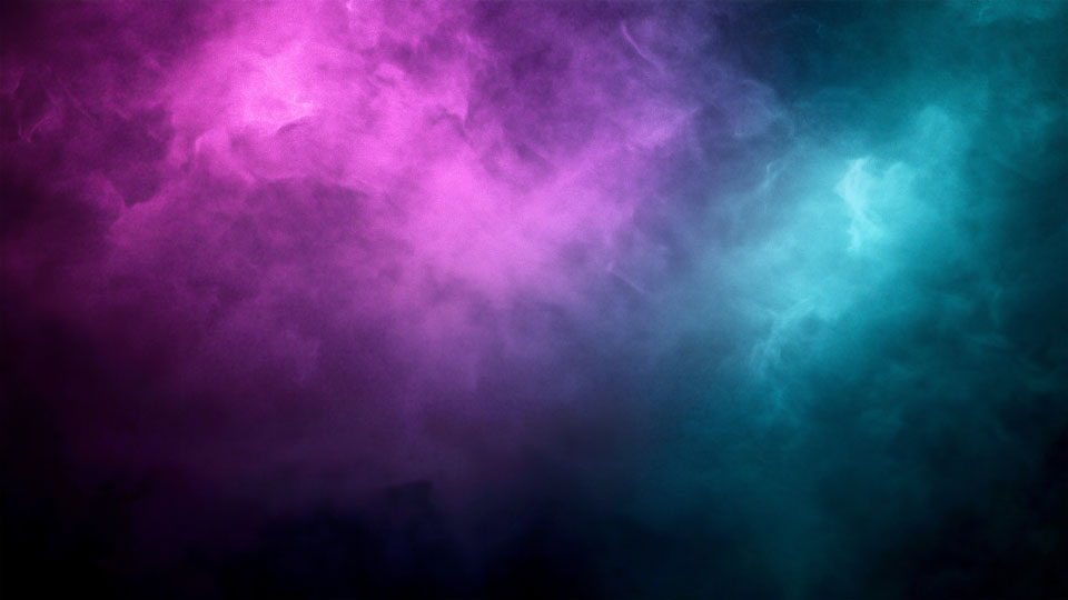 Gradient clouds with purple smoke effect on dark background