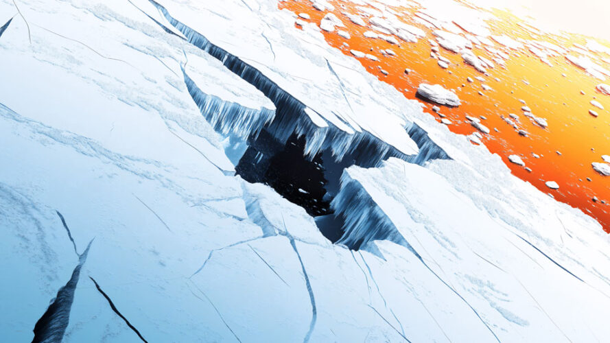 Abstract Antarctic ice melt and climate change