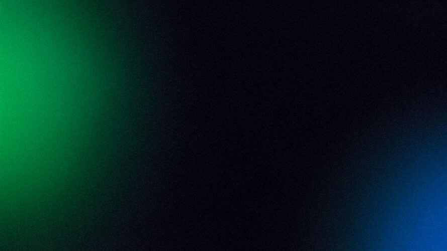 Flat design with green and blue gradient