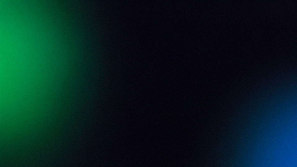 Flat design with green and blue gradient