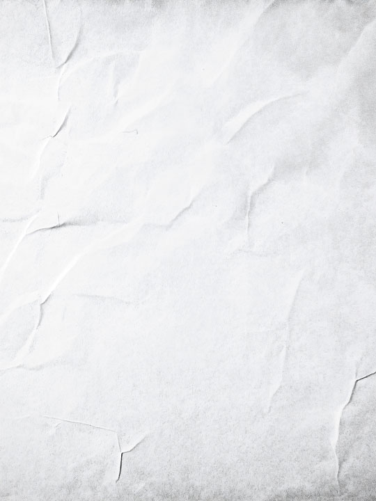 Detailed white crumpled paper, soft lighting