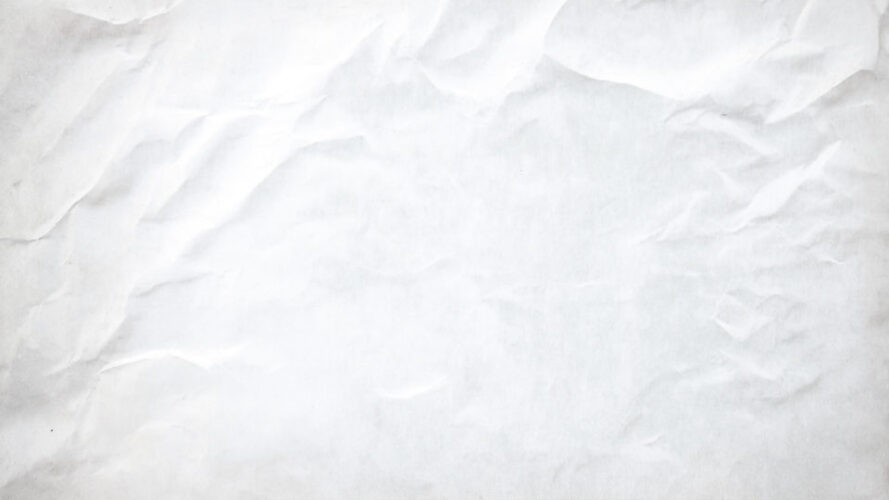 Close-up view of crumpled white paper