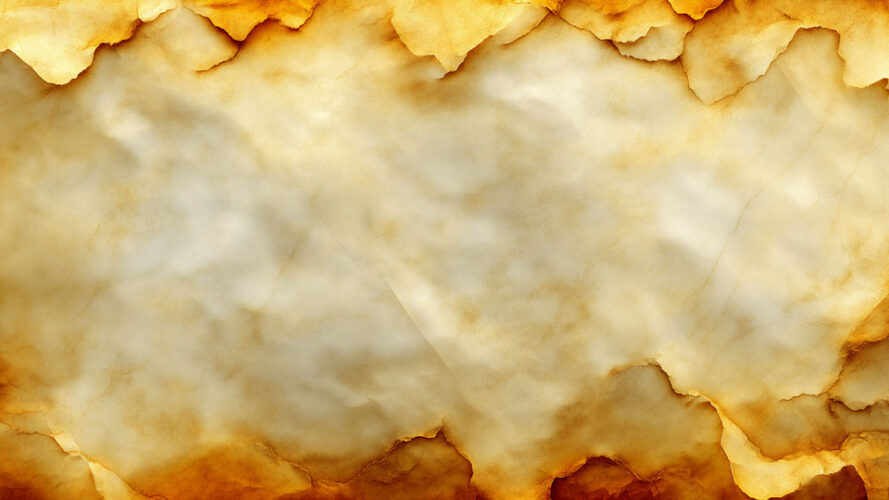 Nostalgic parchment with watercolor stains