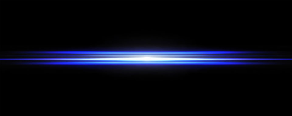 Blue light streaks in motion blur effect